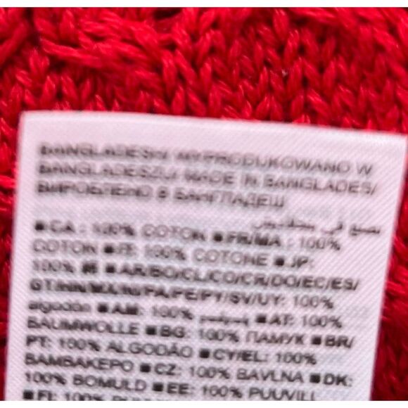 Baby Gap dark red long sleeved knitted 100%cotton sweater,front/wrists ruched 3T - Picture 10 of 10